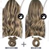 Bundles - Moresoo Tape in Hair Extensions 18 Inch #4 Brown Highlighted with #27 Blonde 50g20 Pieces Itip Hair Extensions 18 Inch #4 Dark Brown Mixed with #27 Caramel Blonde 50s 40g view 3
