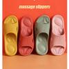 ZUASE Slippers for Men Memory Foam Walking Shoes Indoor Slippers for Women Shower Sandals,Massage Slippers for Women Acupressure Shock Absorption House Slippers Mute Thick Bottom 38-39 Yellow view 4