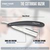 Men Rock The Cut Throat Razor - Stainless Steel Straight Razors for Men - With Replaceable Blades - Beard Shaping Tool - Beard Care for Men - 6 Pc view 4