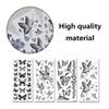 8 Sheets Black Butterfly Temporary Tattoos Waterproof Long lasting Fake Tattoos Sexy Realistic Arm Tattoos Stickers for Women Girls view 4