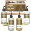 Terra Pure Spa Collection 40 Piece Ecobox All-In-Kit | Green Tea Lemongrass Soap | 12 Shampoo, 8 Conditioner, 12 Body Wash & 8 Lotion | 10.14oz Hotel Soaps and Toiletries Bulk | Personal Care Products view 1