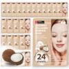 Innerest Original Derma Beauty Collagen Face Masks 24 PK Ultra Moisturizing Coconut Face Mask Skin Care Sheet Masks Set for Beauty & Personal Care Korean Face Mask view 1