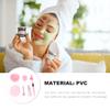 FRCOLOR Diy Facial Mask Tool Set 9-piece Kit Bowl Brush Spatula Bottle Gauge Cleaning Mat Pink Long-lasting Plastic view 3