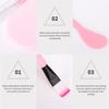 FRCOLOR Diy Facial Mask Tool Set 9-piece Kit Bowl Brush Spatula Bottle Gauge Cleaning Mat Pink Long-lasting Plastic view 4