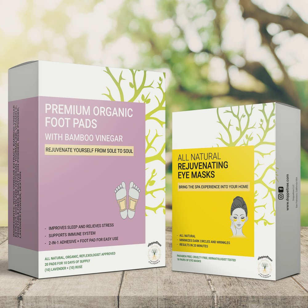 Doppeltree Look and Feel Better Bundle | Under Eye Mask + Foot Pads