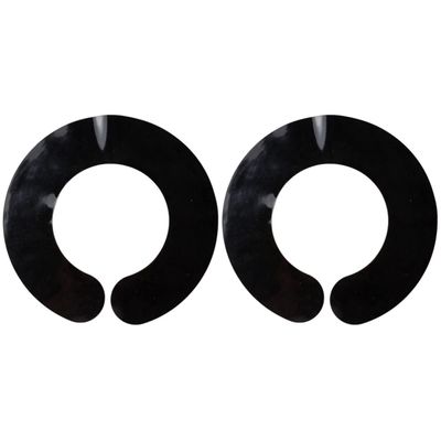 2pcs Hair Cutting Collar Silicone Rubber Neck Wrap Neck Guard for Haircut Hair Dye