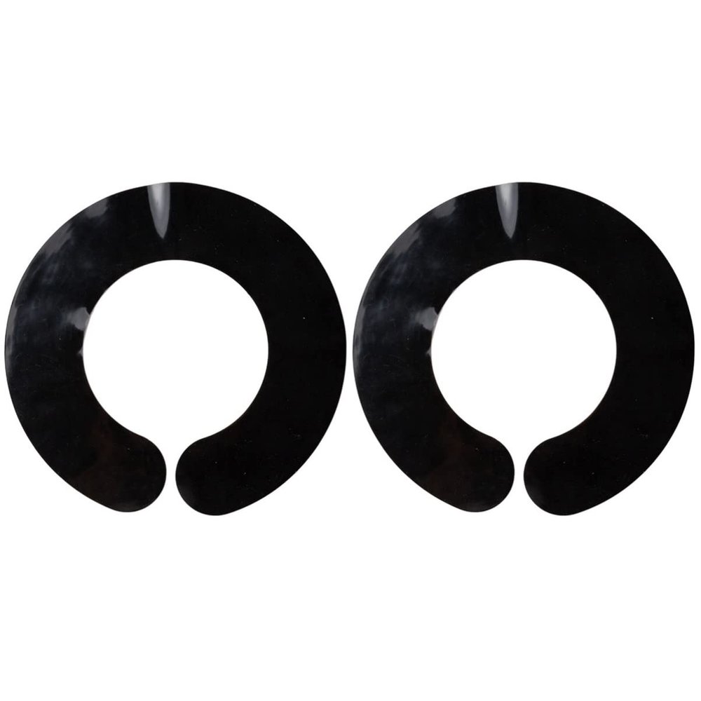 2pcs Hair Cutting Collar Silicone Rubber Neck Wrap Neck Guard for Haircut Hair Dye