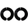 2pcs Hair Cutting Collar Silicone Rubber Neck Wrap Neck Guard for Haircut Hair Dye view 1