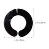 3pcs Wrap Neck Barber Cape Stylist for Beauty Supplies Shield Front Dye Rubber Professional Salon Shawl Haircut Hair Guard Black Silicone Collar or Cutting Styling view 2