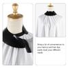 3pcs Wrap Neck Barber Cape Stylist for Beauty Supplies Shield Front Dye Rubber Professional Salon Shawl Haircut Hair Guard Black Silicone Collar or Cutting Styling view 3