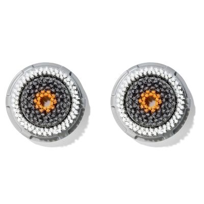 Clarisonic Mens Daily Cleanse Brush Head Replacement Compatible with Mia 1, Mia 2, Mia Fit, Alpha Fit, Smart Profile Uplift, 2 Counts