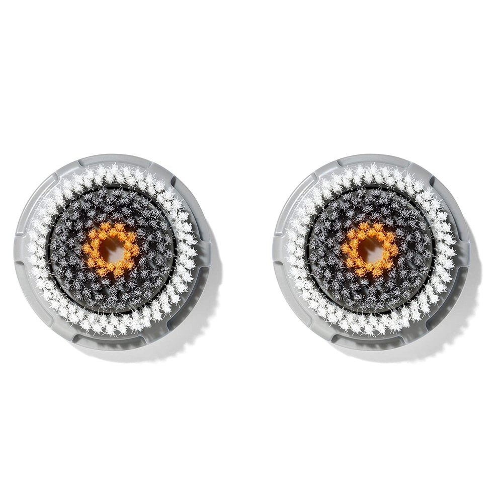 Clarisonic Mens Daily Cleanse Brush Head Replacement Compatible with Mia 1, Mia 2, Mia Fit, Alpha Fit, Smart Profile Uplift, 2 Counts