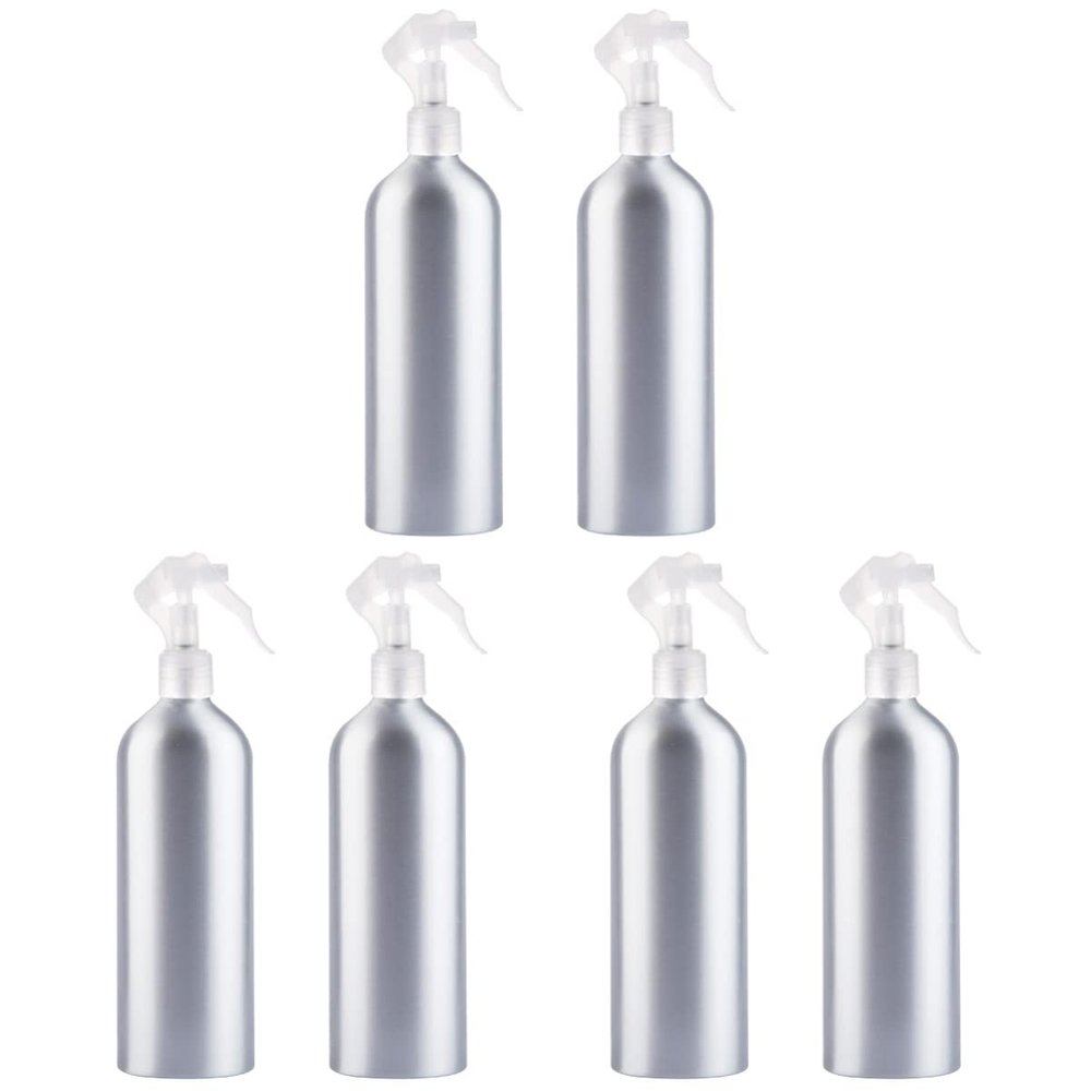 FRCOLOR 3sets 200ml Aluminum Spray Bottle Sprayer Nozzle Refillable Misting Spray Bottle for Home Travel Cosmetics 2pcs*3