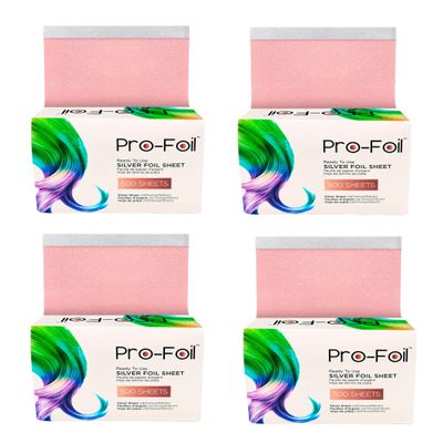 Just Home Pink Hair Highlighting Pop Up Foils 2000 Sheets, Pre  Cut for Bleaching, Coloring, Lightening, Styling, In-Built Dispenser for Professionals, Salons, Personal Use