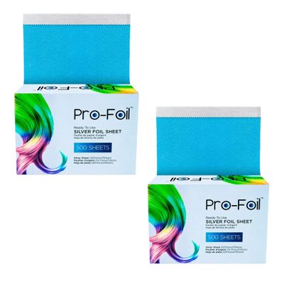 Just Home Blue Hair Highlighting Pop Up Foils 1000 Sheets, Pre  Cut for Bleaching, Coloring, Lightening, Styling, In-Built Dispenser for Professionals, Salons, Personal Use