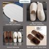 OSTADARRA 6 Pairs Spa Slippers, Non Slip Disposable Slippers For Guest, Washable Reusable, Which Can Be Used As Women Men, House, Indoor, Bathroom, Bedroom, Hotel, Bride Slippers (2 sizes) view 4