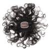 12" Hand Woven 7x9cm Insiviable Mono Base Wave Human Hair Topper Natural Black Add Extra Hair Volume Curly Replacement Hairpieces Clip in Topper Hair Pieces for Women view 3
