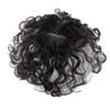 10" Hand Woven 7x9cm Insiviable Mono Base Wave Human Hair Topper Natural Black Add Extra Hair Volume Curly Replacement Hairpieces Clip in Topper Hair Pieces for Women view 2