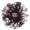 10" Hand Woven 7x9cm Insiviable Mono Base Wave Human Hair Topper Add Extra Hair Volume Curly Replacement Hairpieces Dark Brown Clip in Hair Pieces Topper for Women view 3