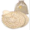 Natural Loofah Body Scrubber  Exfoliating Loofah Sponge, Handwoven Sisal Agave with Soap Pouch, Eco-Friendly Arabic - Turkish Bath Washcloth for Women & Men (2-Pack) view 1