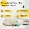 Natural Loofah Body Scrubber  Exfoliating Loofah Sponge, Handwoven Sisal Agave with Soap Pouch, Eco-Friendly Arabic - Turkish Bath Washcloth for Women & Men (2-Pack) view 2