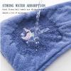 5Pcs Rapid Drying Towel, Magic Instant Dry Hair Towel with Buttons, Microfiber Hair Towel Wrap, Coral Velvet Quick Dry Hair Turban view 3