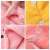 5Pcs Rapid Drying Towel, Magic Instant Dry Hair Towel with Buttons, Microfiber Hair Towel Wrap, Coral Velvet Quick Dry Hair Turban view 4