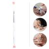 LALAFINA 3pcs Diy Manicure Supplies Nail Art Brush Nail Art Drawing Pen Manicure Drawing Tool Painting Brush Polish Accessories Covers for view 3