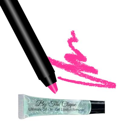 By The Clique Premium Long Lasting Matte Pink Lip Liner Pencil |Such a Doll Pink Ultra Wear Lip Liner and Hydrating Remover