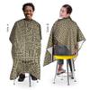 Allegro Combs Hair Cutting Cape Haircut Barber Apron Hair Stylist For Men Hair Cape Kids Cutting Adjustable Water Resistant One-Size-Fits-All 46 X 60 In. 1 Pc. (Gold & Black) view 3