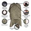 Allegro Combs Hair Cutting Cape Haircut Barber Apron Hair Stylist For Men Hair Cape Kids Cutting Adjustable Water Resistant One-Size-Fits-All 46 X 60 In. 1 Pc. (Gold & Black) view 4