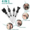 BUZZNN Nose and Ear Hair Trimmer, 4 in 1 Nose Hair Trimmer, Professional Ear Nose Hair Trimmer Clippers for Men and Women, Waterproof, USB Rechargeable (Black) view 2