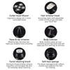 Head Shavers for Bald Men, 6 in 1 USB Rechargeable Electric Shaver FIVE Floating Heads Beard Nose Ear Hair Trimmer Razor Clipper Facial Brush Waterproof (Color : Sliver) view 3