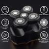 Head Shavers for Bald Men, 6 in 1 USB Rechargeable Electric Shaver FIVE Floating Heads Beard Nose Ear Hair Trimmer Razor Clipper Facial Brush Waterproof (Color : Sliver) view 4