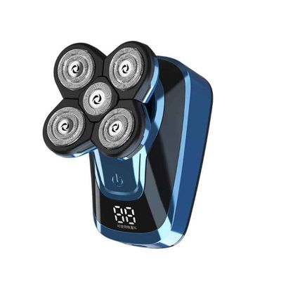 Head Shavers for Bald Men, 5 In 1 Electric Shaver USB Rechargeable IPX5 Multifunctional Grooming kit For Men Women Bald Head Polish Hair Clipper Trimmer (Color : Blue)