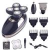 Head Shavers for Bald Men, 3 In 1 Electric Shaver Men 4D FIVE Blade Heads Razor Clipper Nose Hair Trimmer Rechargeable Men Ear Trimmer Face Care Shaving (Color : P93099-A) view 1