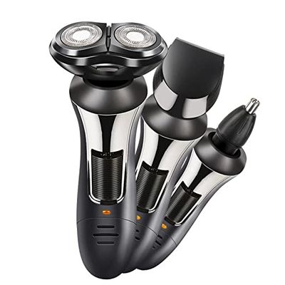 Head Shavers for Bald Men, 3 In 1 Men Electric Shavers Triple Razor Multifunction Waterproof Nose Hair Trimmer Shaved Hair Head USB Rechargeable