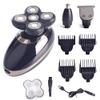 Head Shavers for Bald Men, Five Floating Head 4D Shavers USB Rechargeable For Men Washable Hair Clipper Nose Ear Hair Trimmer Shaving Beard Machine 3 in 1 (Color : P93099-A) view 1