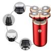 Head Shavers for Bald Men, 5 in 1 Men Electric Shaver for Men Razor Beard Trimmer 5D Floating Shaver Bald Head Shaving Machine Men's Grooming Set (Color : RED) view 2