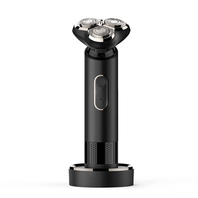Head Shavers for Bald Men, Electric Shaver For Men Washable Beard Trimmer Cutting 3 Blades Rechargeable Powerful Shaving Machine Dry Wet Automatic (Color : Black)
