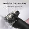 Head Shavers for Bald Men, Electric Shaver For Men Washable Beard Trimmer Cutting 3 Blades Rechargeable Powerful Shaving Machine Dry Wet Automatic (Color : Black) view 4