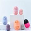 GUIPAIHAI Portable Makeup Sponge Holder Soft Silicone Cosmetic Puff Storage Box Cleaning Drying Case Make Up Tool (Color : Blue) view 2