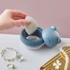 GUIPAIHAI Sponge Storage Case Makeup Puff Holder Cosmetic Egg Box Transparent Puffs Drying Rack Makeup Tool (Color : Blue) view 3