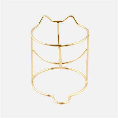 GUIPAIHAI Cute Shape Makeup Sponge Rack Puff Holder Beauty Egg Bracket Box Dryer Cosmetic Organizer Shelf Storage Tools (Color : Gold)