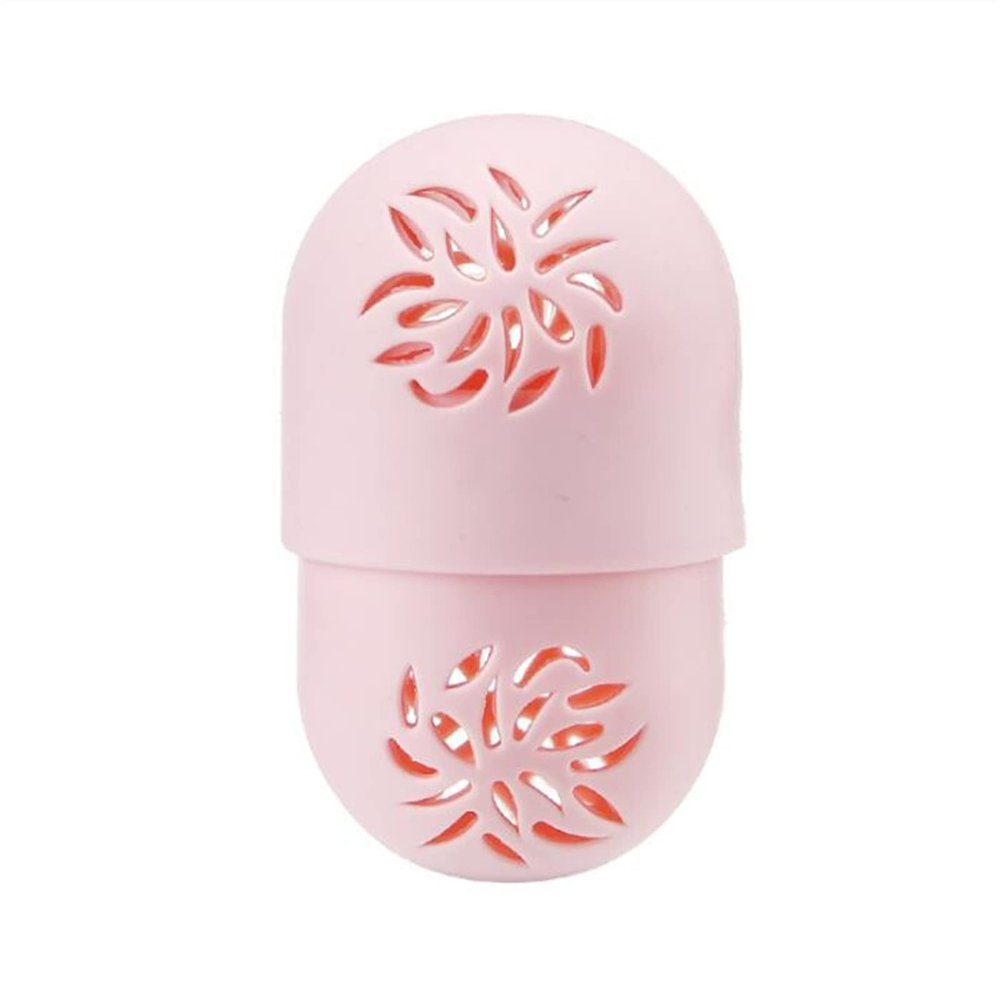 BLYWO GUIPAIHAI Portable Makeup Sponge Holder Soft Silicone Cosmetic Puff Storage Box Cleaning Drying Case Make Up Tool (Color : Pink)
