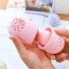 BLYWO GUIPAIHAI Portable Makeup Sponge Holder Soft Silicone Cosmetic Puff Storage Box Cleaning Drying Case Make Up Tool (Color : Pink) view 2