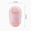 BLYWO GUIPAIHAI Portable Makeup Sponge Holder Soft Silicone Cosmetic Puff Storage Box Cleaning Drying Case Make Up Tool (Color : Pink) view 3