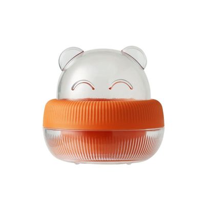 BLYWO GUIPAIHAI Sponge Storage Case Makeup Puff Holder Cosmetic Egg Box Transparent Puffs Drying Rack Makeup Tool (Color : Orange)