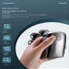 Head Shavers for Bald Men, 8-Blade DIGITAL DISPLAY MULTI-FUNCTION RAZOR Electric Razor Body Wash Men's Rechargeable Shaving Head Self-Shaving Bear USB Charging (Color : 5 in 1+2 cutter heads) view 3