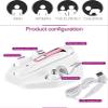 ELORES 5 in 1 Electric Epilator Set Includes A Shaving Device for Private Parts, A Pubic Shaving Knife for The Armpits, A Knife for Cutting The Eyebrows, A Knife for Nose Hair Rose Gold view 2